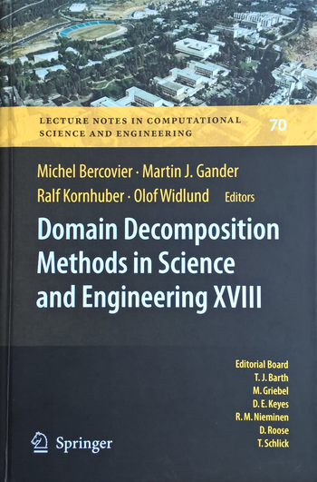 Domain Decomposition Methods in Science and Engineering XVIII, Titelseite