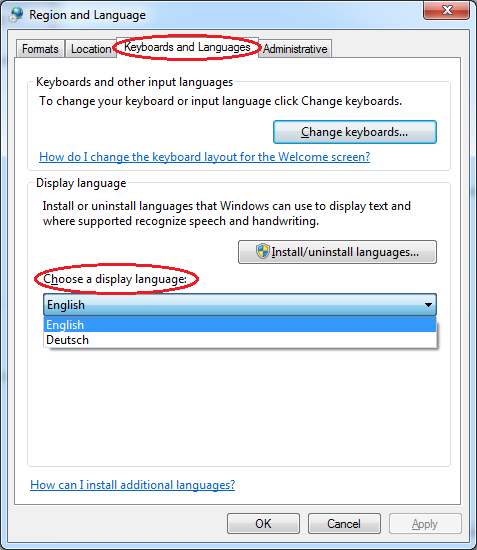 Fenster Englisch