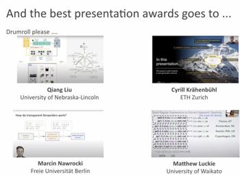 ACM CoNEXT 2021 Best Presentation Award