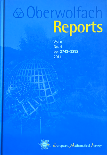 Oberwolfach Reports 8(4), Titelseite