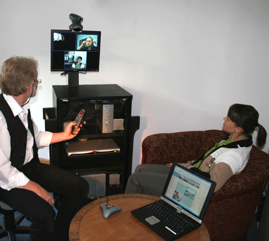 Videokonferenz im Büro