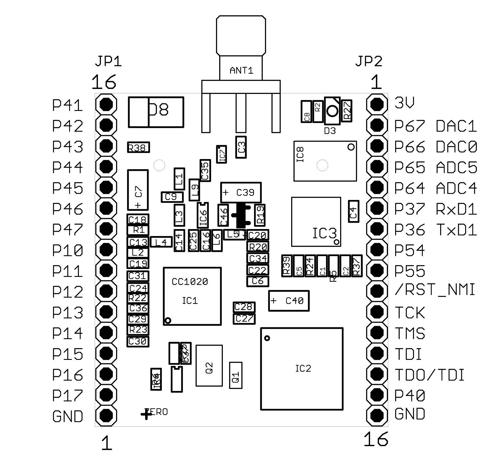 Pinout of the MSB-430